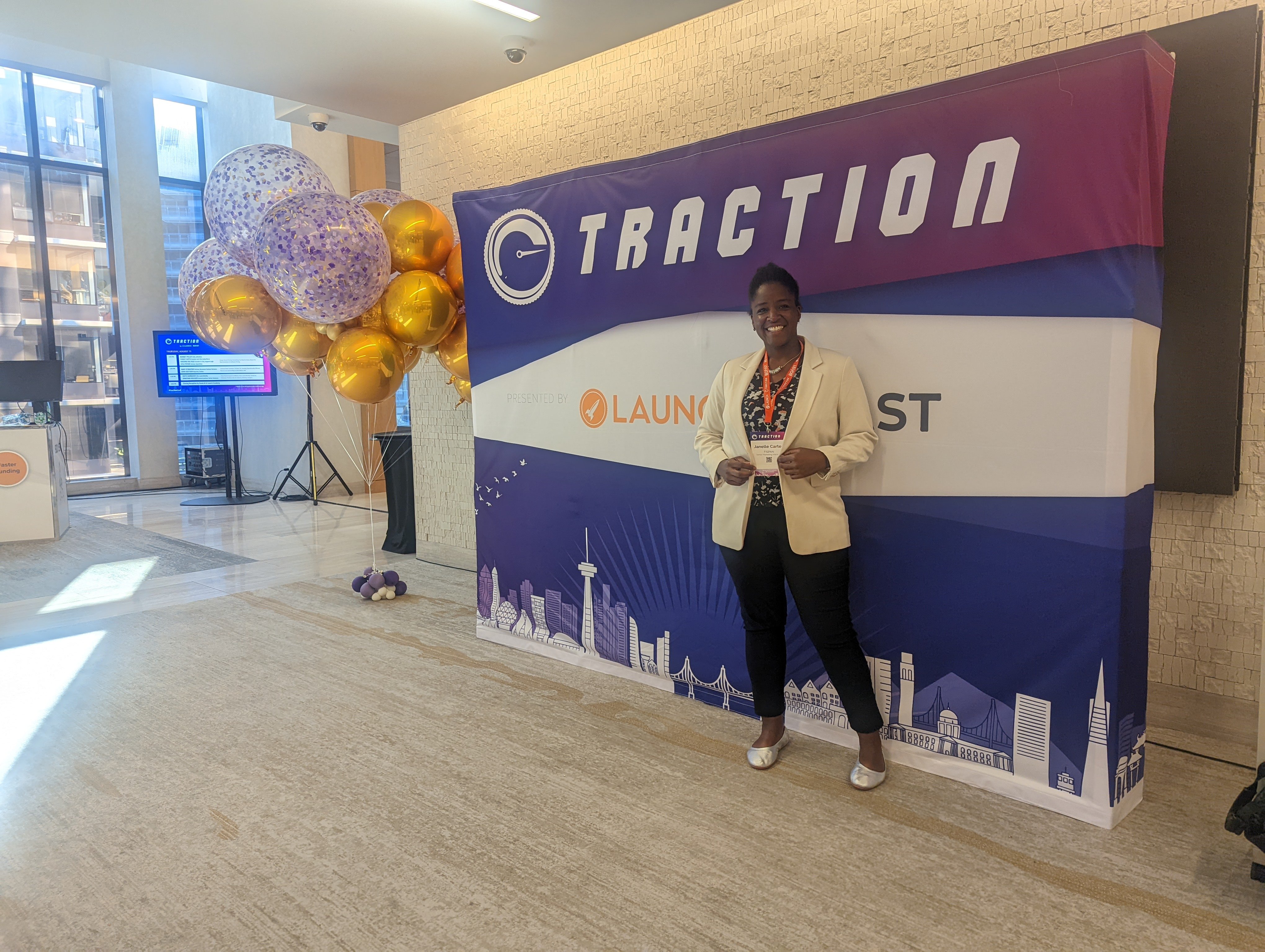 FISPAN employee Janelle Carter pictured at Traction conference